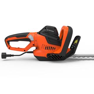 YARD FORCE 24 in. 6 Amp Corded Electric Hedge Trimmer with Rotating Handle with Bonus PPE Kit YF624HT