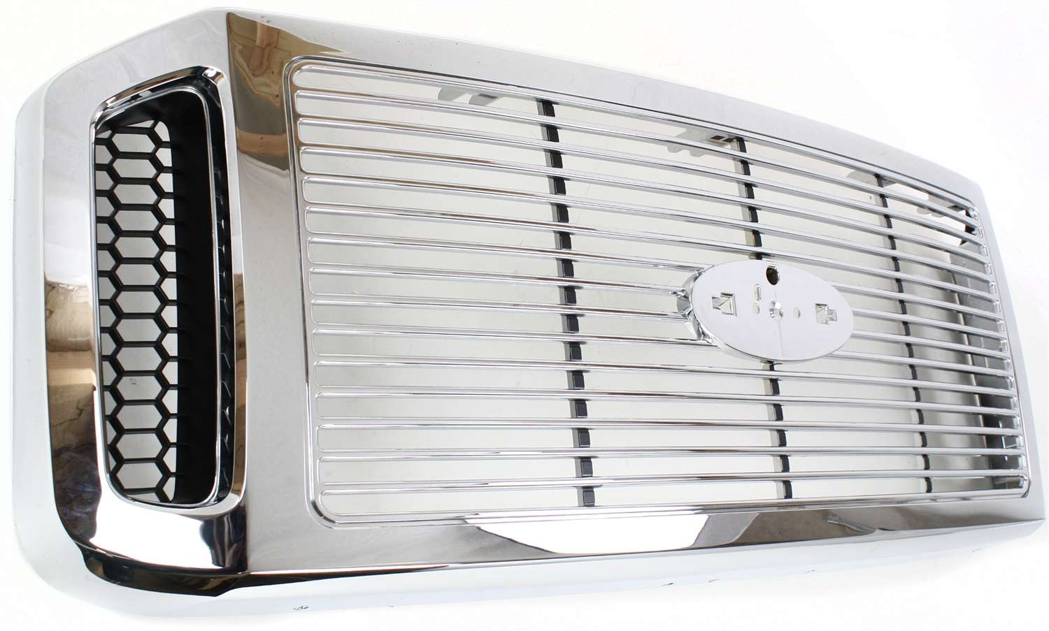 Grille Assembly Compatible With 2006-2007 Ford F-250 Super Duty F-350 Chrome Shell and Insert