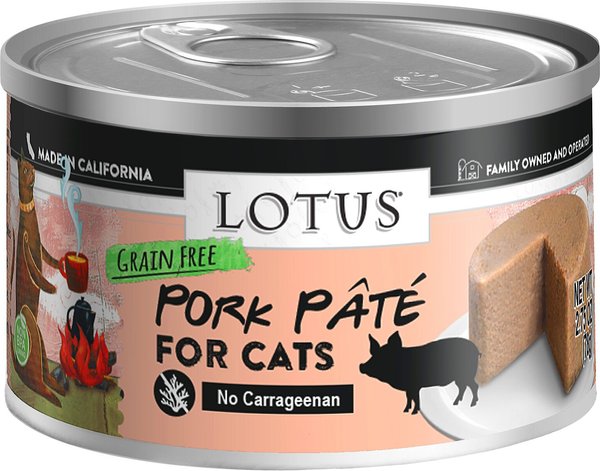 Lotus Pork Pate Grain-Free Canned Cat Food