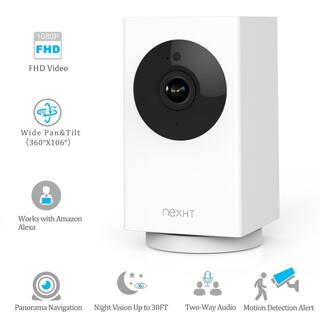 NexHT Smart WiFi 1080p Wireless Security Camera with Night Vision 2-Way Audio Cloud Storage Auto Track PanTiltZoom 86316