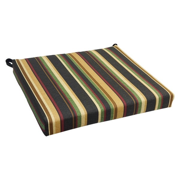 20-inch by 19-inch Patterned Outdoor Chair Cushion - 20 x 19