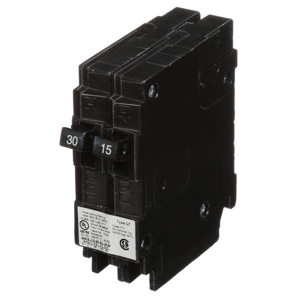 Siemens 3015 Amp Single-Pole Duplex Circuit Breaker Q3015