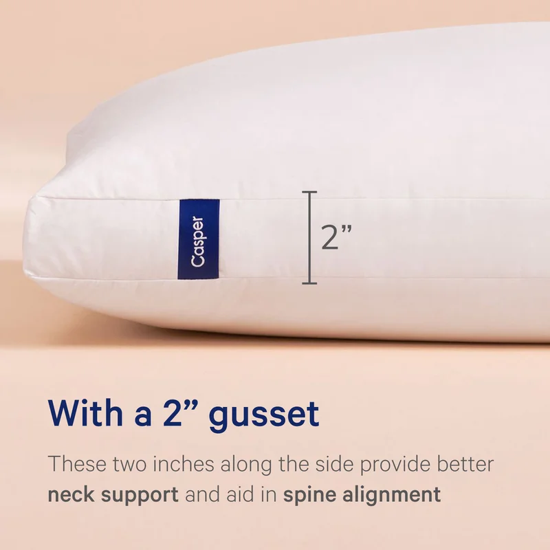 Casper Sleep Down Pillow for Sleeping， Standard， White 951-000197-001