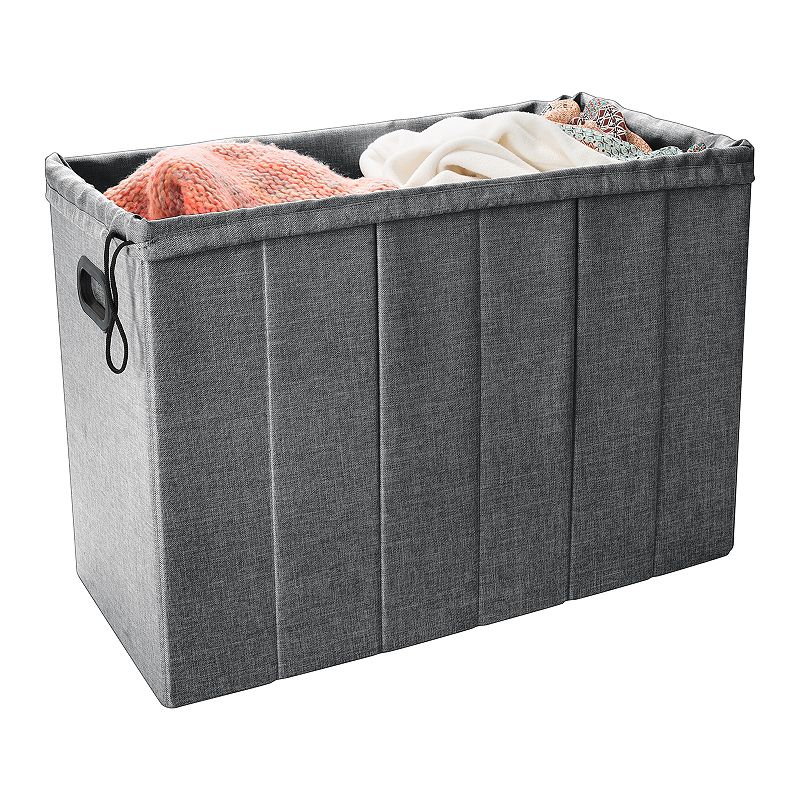 Simplify Collapsible Flip Top Hamper Ottoman