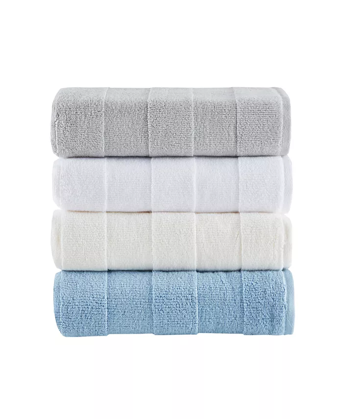 Madison Park Signature CLOSEOUT! Parker Zero-Twist Stripe 6-Pc. Bath Towel Set