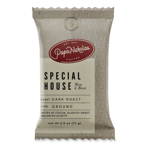 PapaNicholas Coffee Premium Coffee， Special House Blend， 18/Carton (25185)