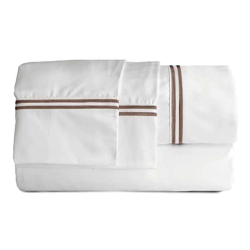 Hotel Peninsula Embroidered Stripe Sheet Set