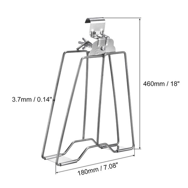 17x 6.9 x 0.12 Inch Stainless Steel Roasting Clamp Tongs with Screw