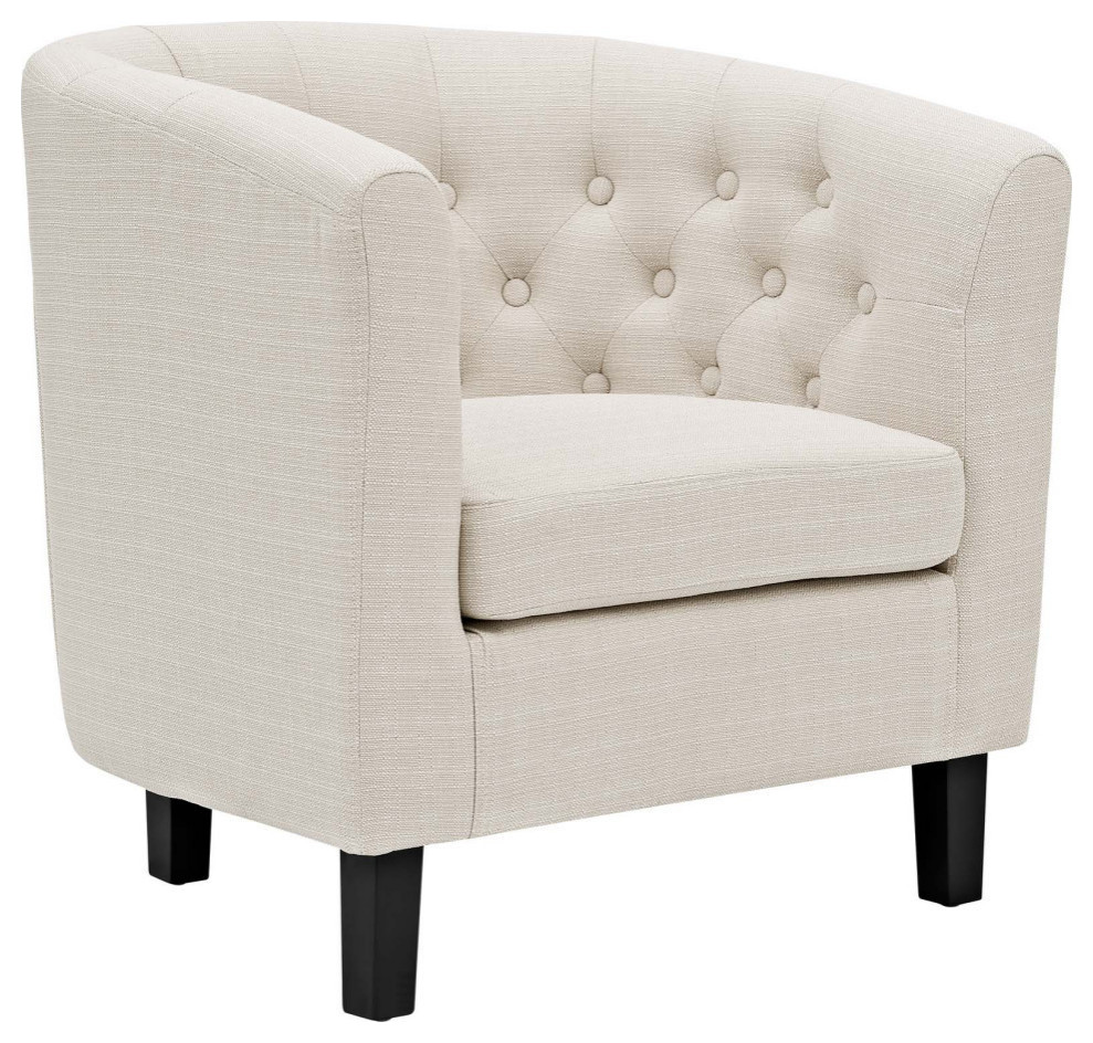 Zoey Beige Upholstered Fabric Armchair   Modern   Armchairs And Accent Chairs   by Rustic Home Furniture Deco  Houzz