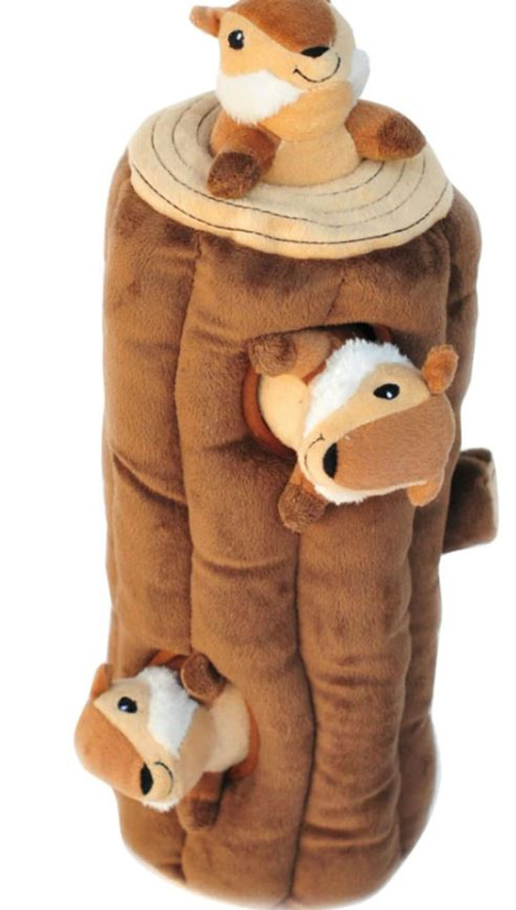 Zippy Paws Burrow Log Plush Dog Toy