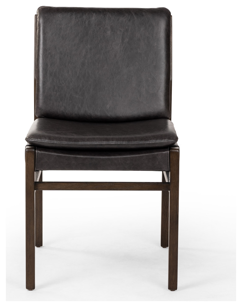 Aya Dining Chair Sonoma Black   Midcentury   Dining Chairs   by Zin Home  Houzz