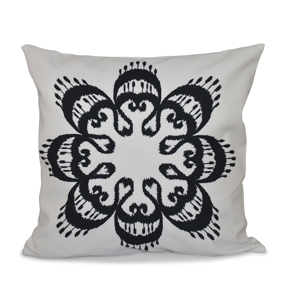 Ikat Mandala Geometric Print 26 inch Throw Pillow