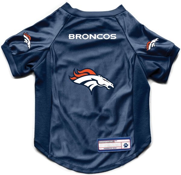 Littlearth NFL Stretch Dog and Cat Jersey， Denver Broncos