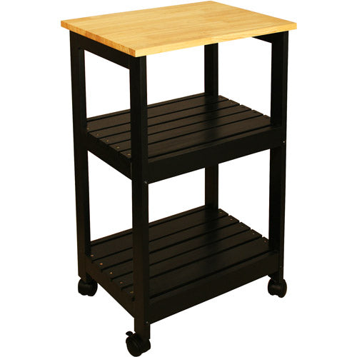 Catskill Craftsmen Utility Kitchen Cart， Black