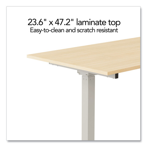 Union and Scale Essentials Electric Sit-Stand Two-Column Workstation， 47.2