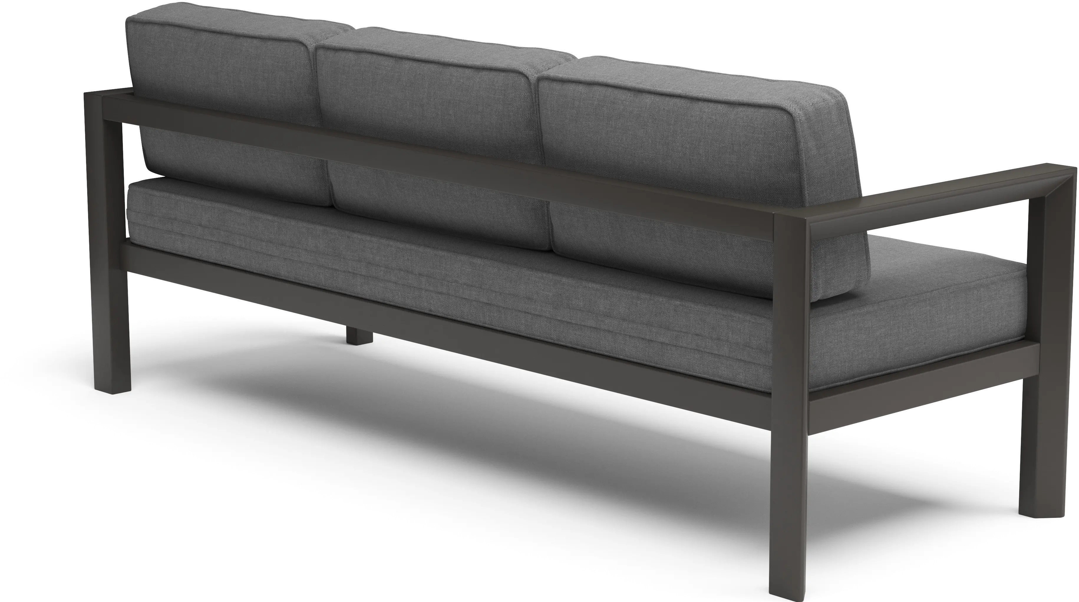 Grayton Gray Outdoor Aluminum Sofa