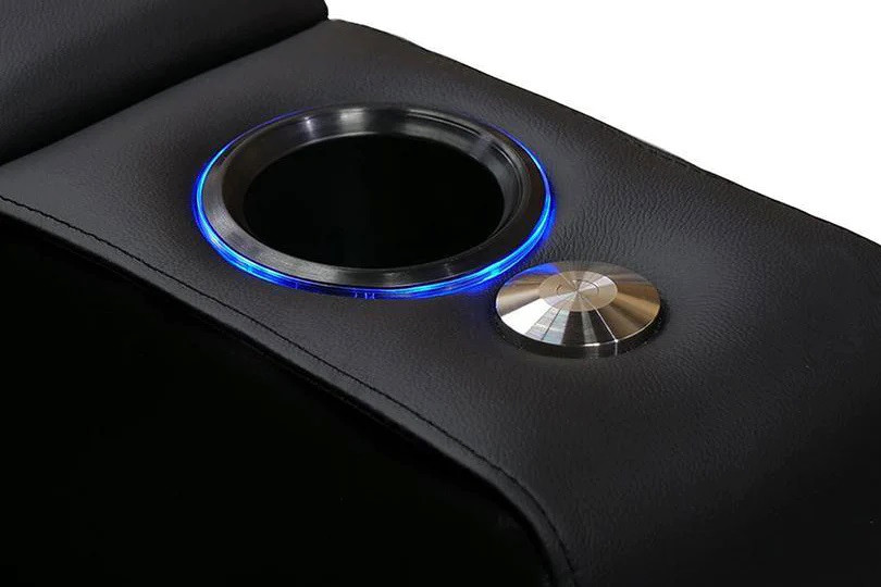 Valencia Piacenza Power Headrest Top Grain Leather Home Theater Seating Black   Theater Seating   by E VISION INTL INC.  Houzz