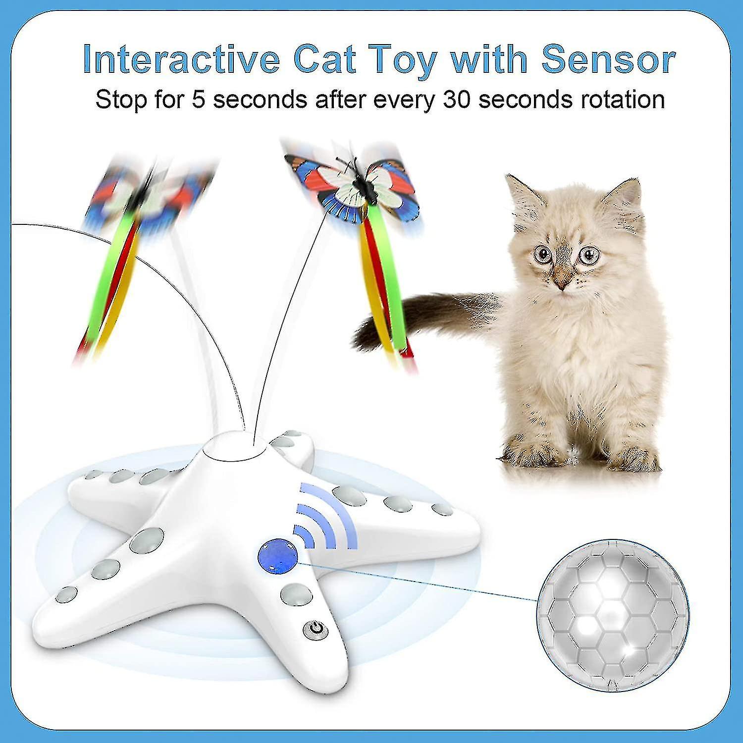 Cat Toy， Interactive Cat Toy For Indoor Cat Litter， Electronic Automatic Cat Niuniu