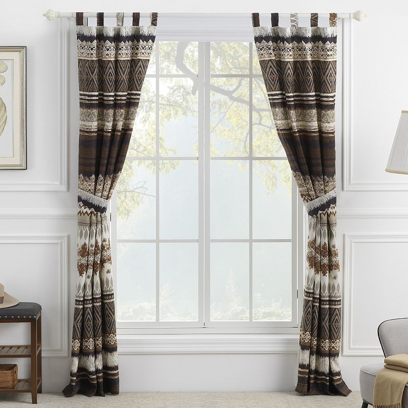 Greenland Home 2-pack Fashions Southwest Window Curtain Set