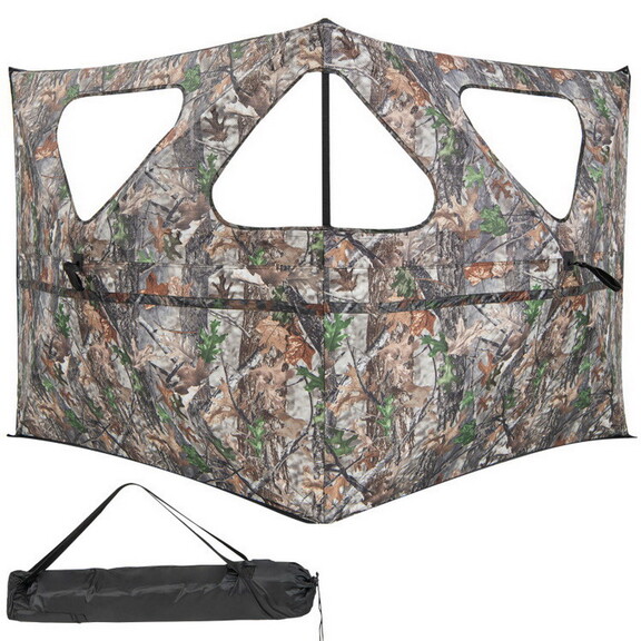 Costway 31674925 2 Panel Hunting Ground Blind Pop ...