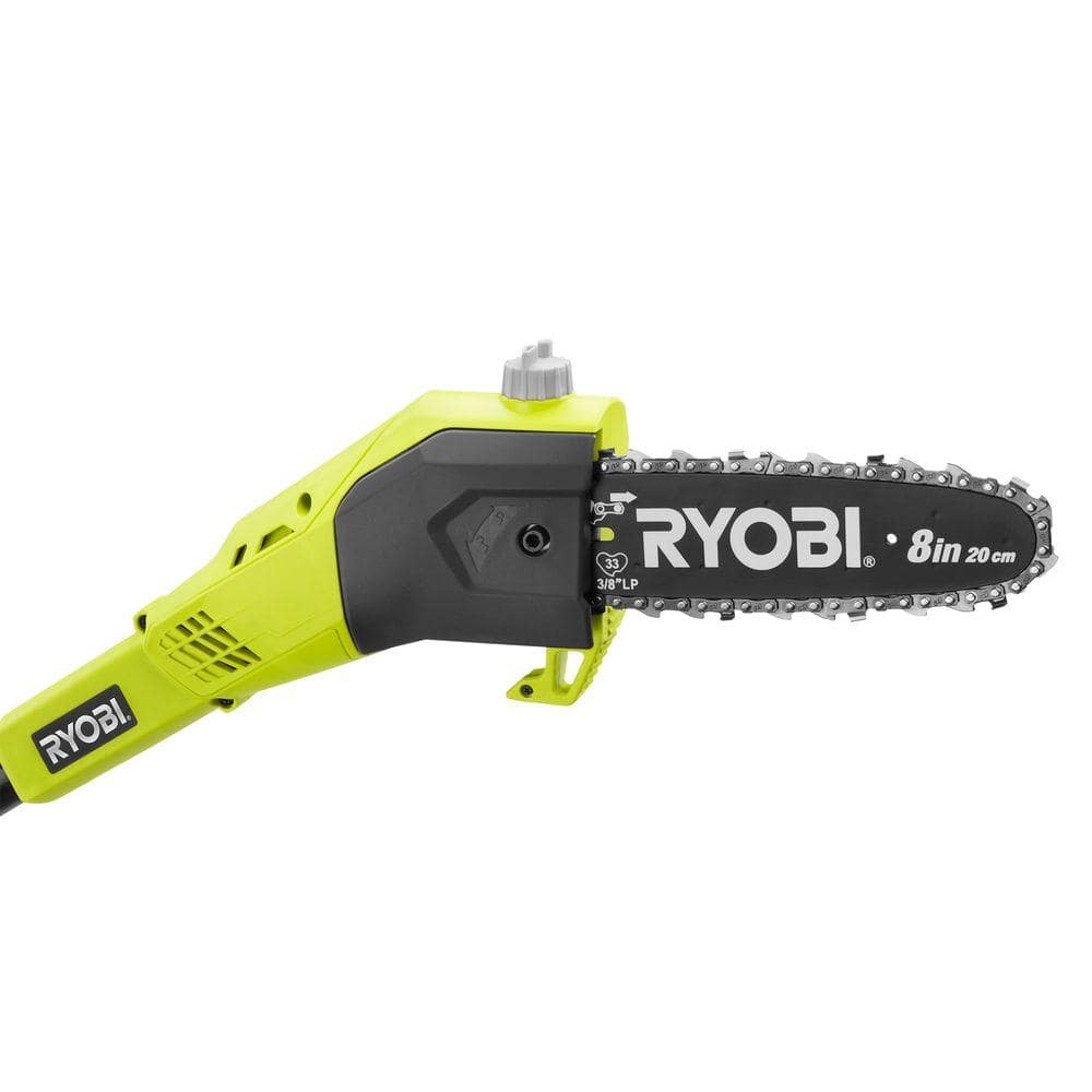 RYOBI ONE+ 18V 8 in. Cordless Battery Pole Saw with 1.3 Ah Battery and Charger P4361