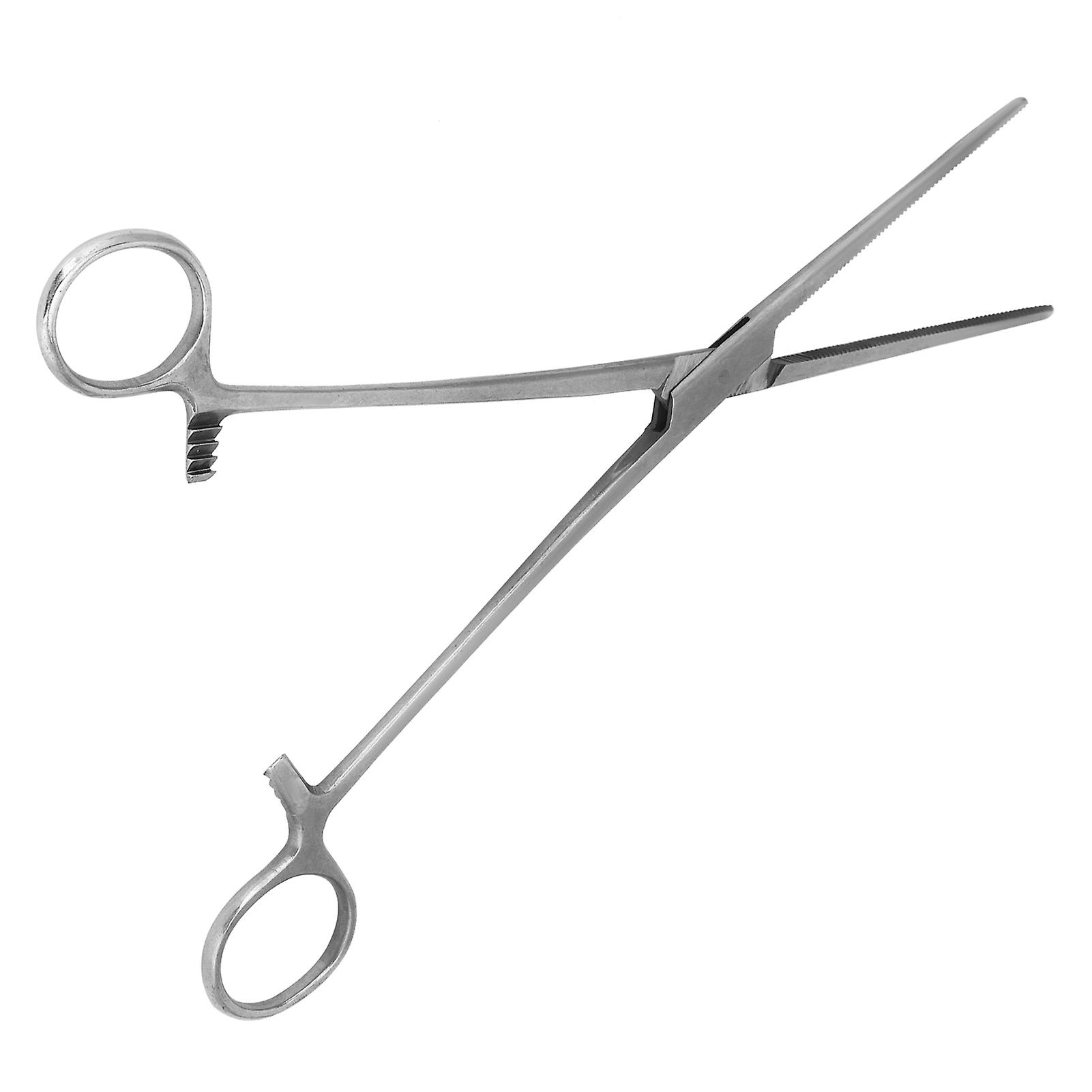 22cm/8.7in Haemostatic Hemostat Forceps Portable Stainless Steel Pliers Hair Tweezers For Livestock Fishingstraight Tip