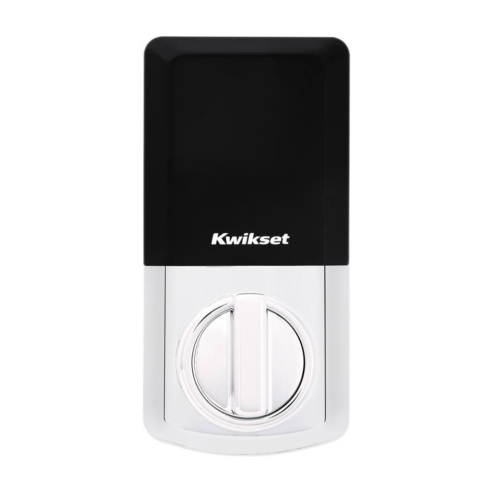 Kwikset Smartcode 260 Contemporary Polished Chrome Keypad Single Cylinder Electronic Deadbolt featuring SmartKey Security 9260CNT26SMTRBP