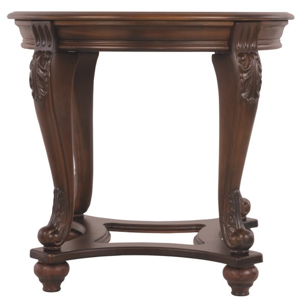 Norcastle Dark Brown Round End Table