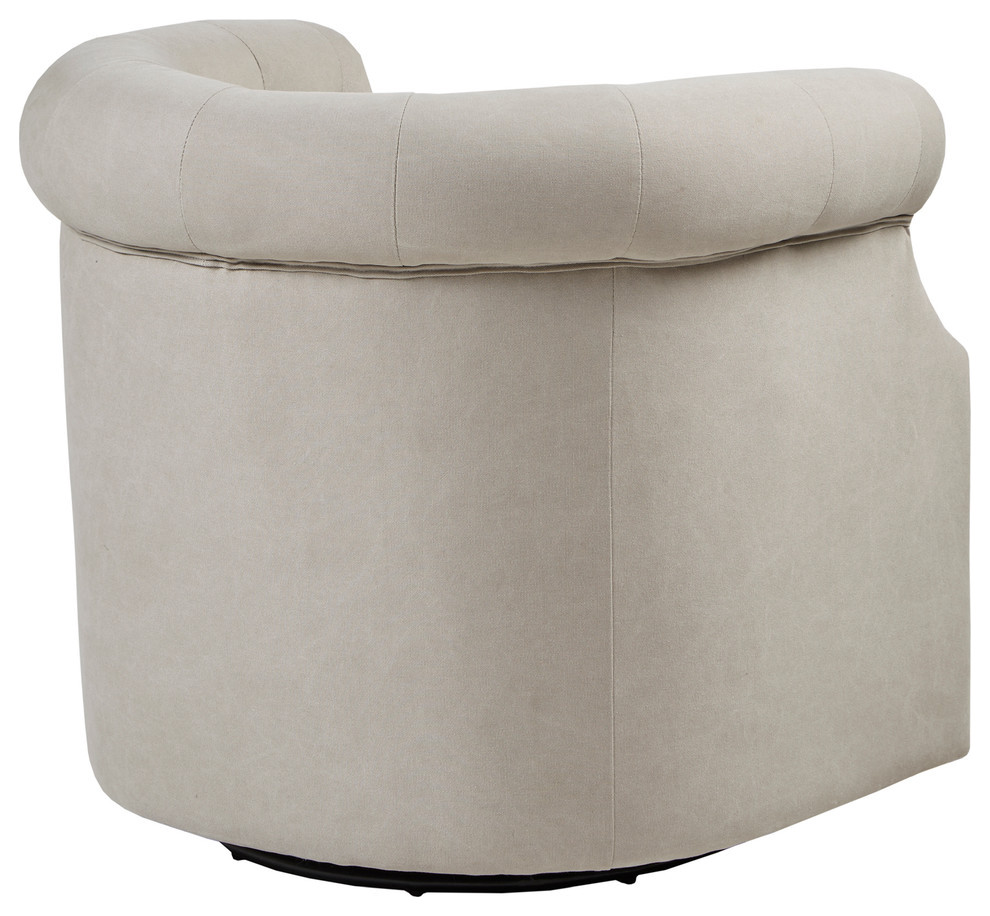 Owen Swivel Chair   Transitional   Armchairs And Accent Chairs   by Olliix  Houzz