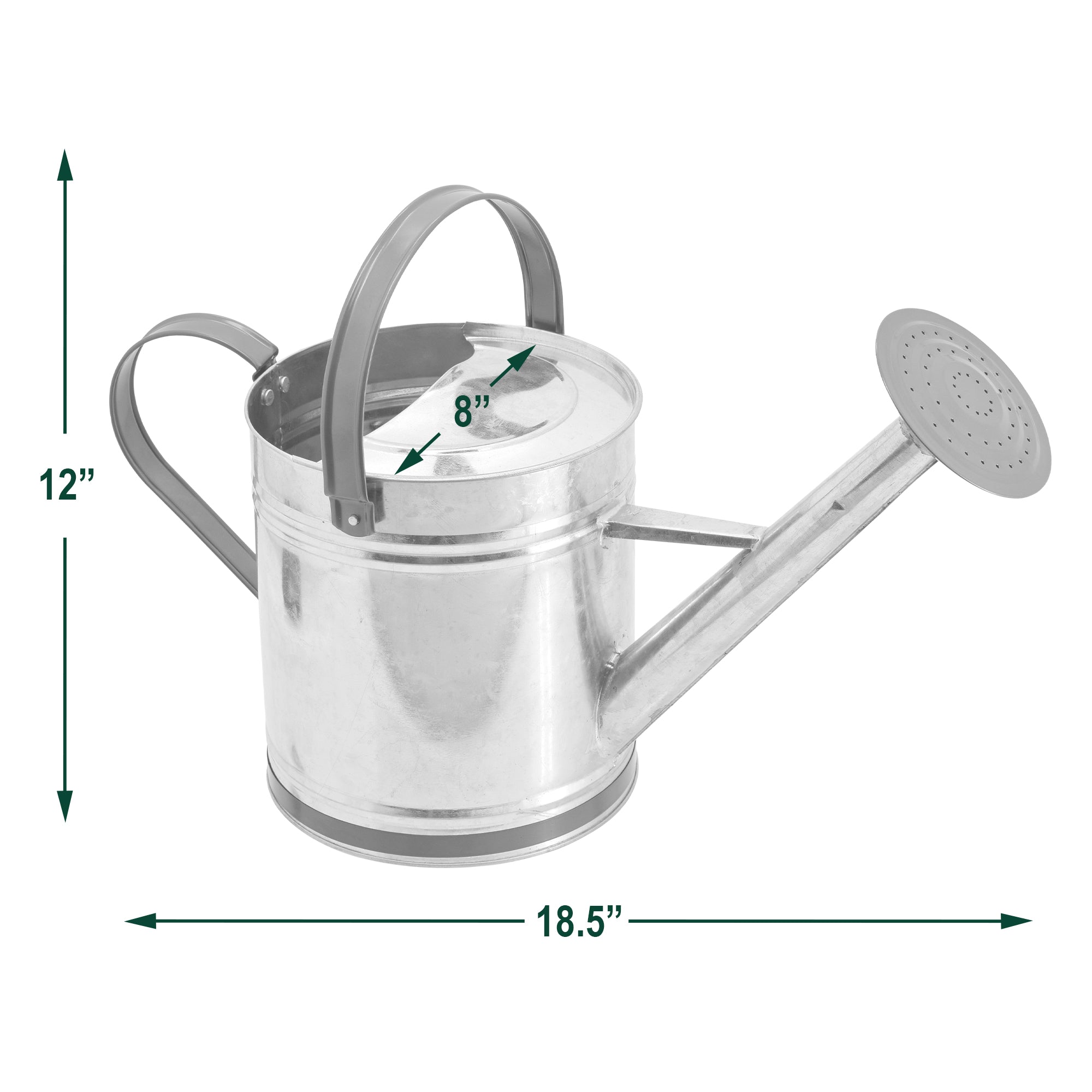 Arcadia Garden Products 1.3 gal Classic Watering Can, Chrome