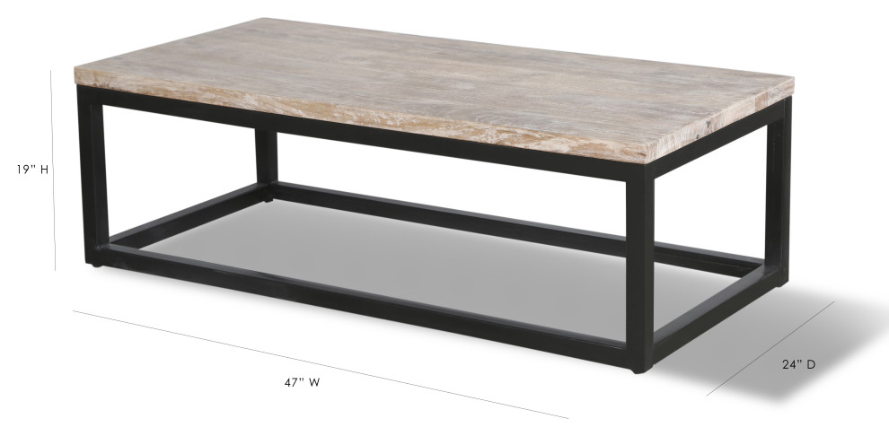 Posh Pollen Crawley Coffee Table   Industrial   Coffee Tables   by Hives  ampHoney  Houzz