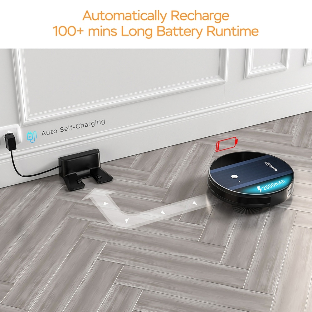 Robot Vacuum Cleaner 1800Pa Strong Suction Automatic Self Charging