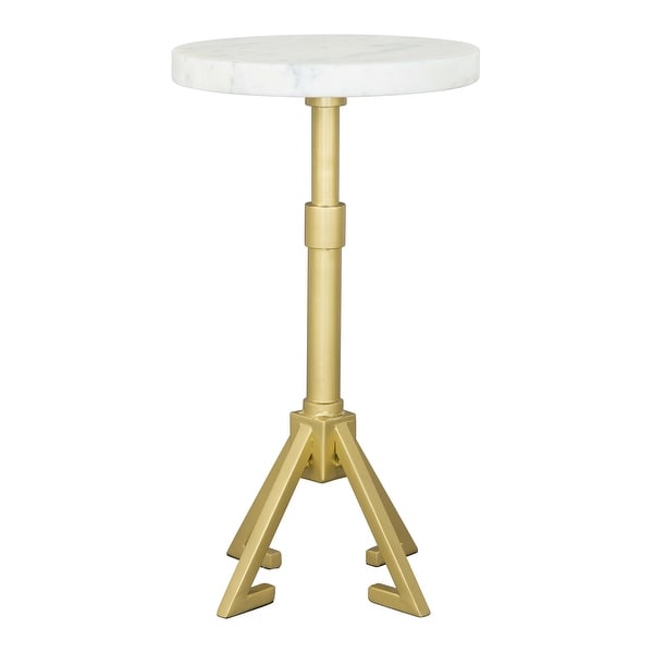 Maurice Side Table White and Gold