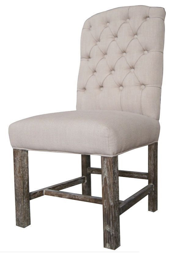 Continenta 21 quotWide Dining Chair  Set of 2   Farmhouse   Dining Chairs   by LH Imports  Houzz