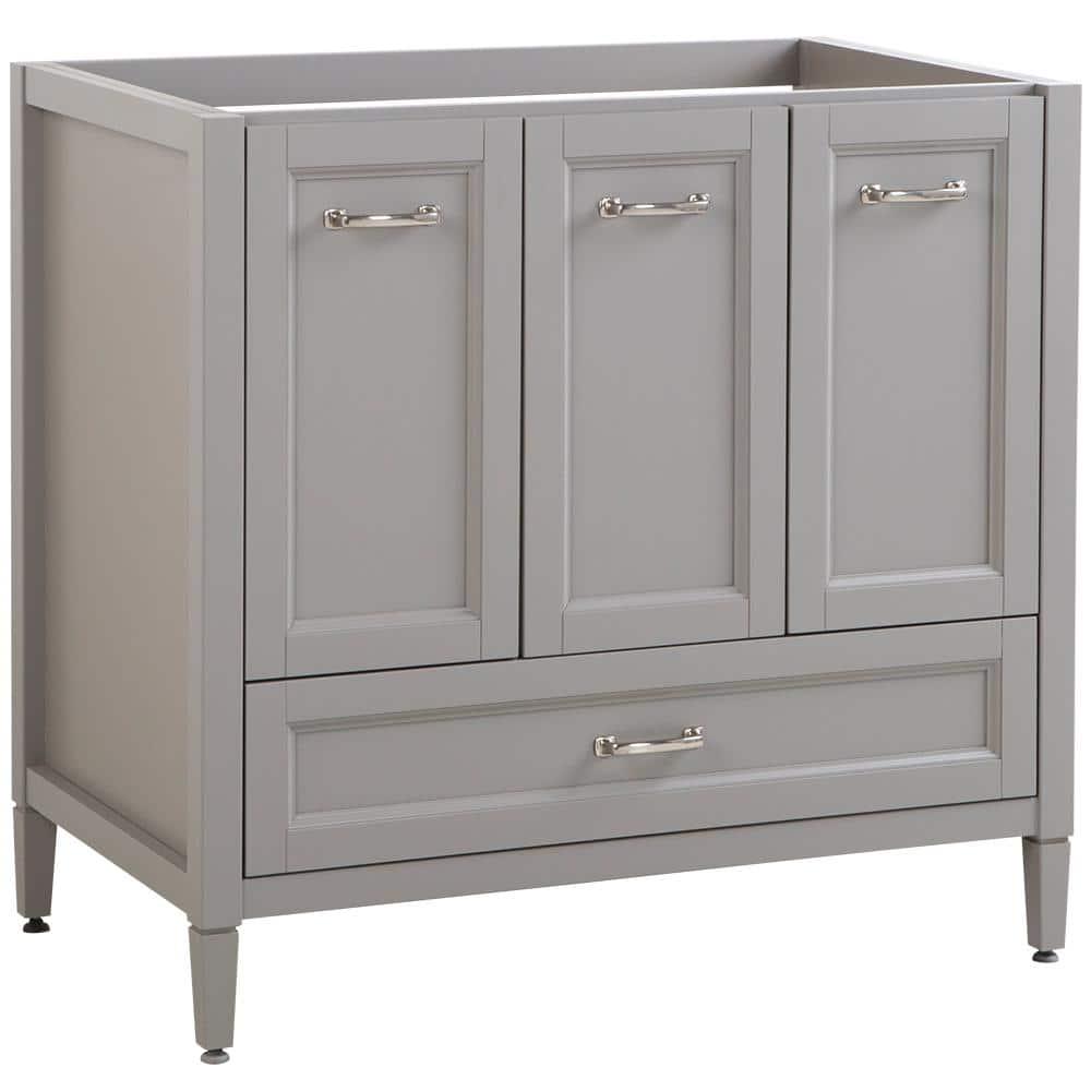 Home Decorators Collection Claxby 36 in W x 34 in H x 21 in D Bath Vanity Cabinet Only in Sterling Gray