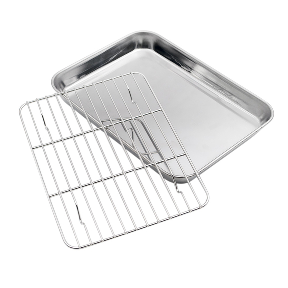 Aspire Baking Sheets and Racks Set  Stainless Stee...