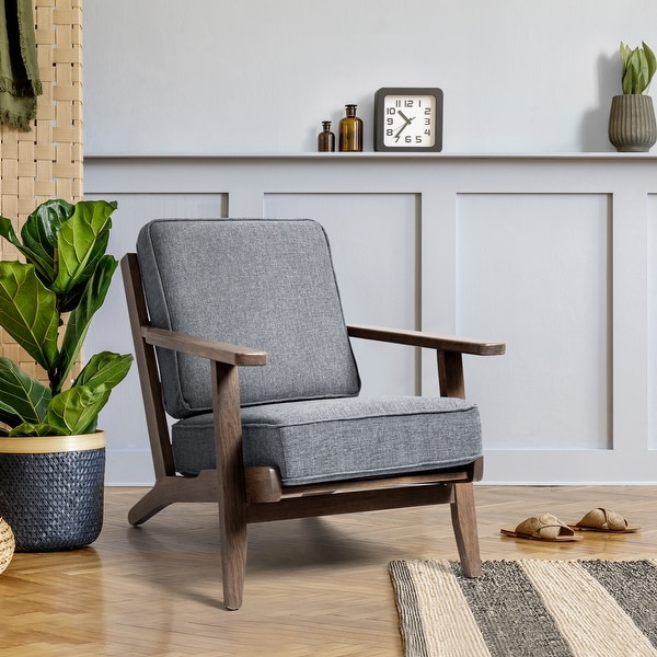 VredHom Mid-century Oak Accent Chair