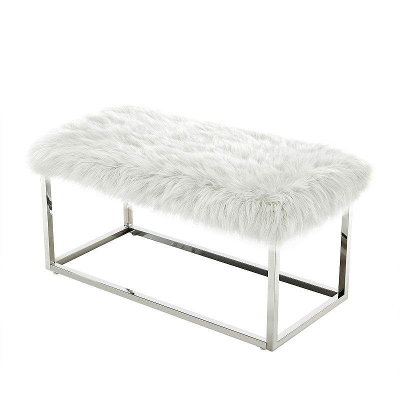 Willard Bench Chrome Metal Frame