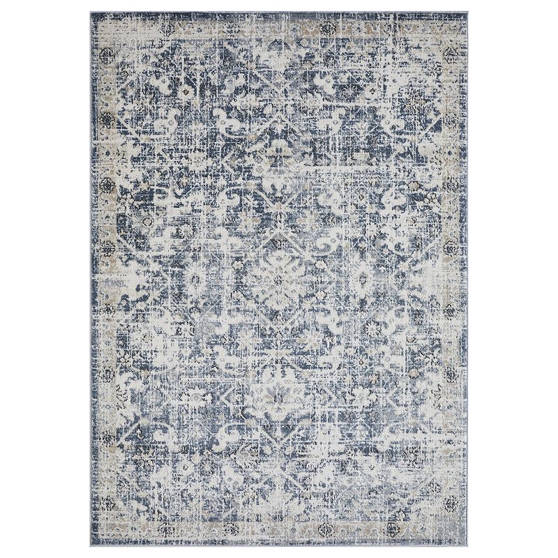 Loomaknoti Kehleigh Azb Blue Area Rug