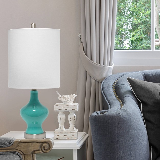 Paseo Mercury Table Lamp With Fabric Shade Lalia Home