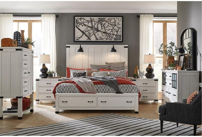 Magnussen B5321 Harper Springs Bachelor Chest WithMetal Decoration   Farmhouse   Accent Chests And Cabinets   by Unlimited Furniture Group  Houzz