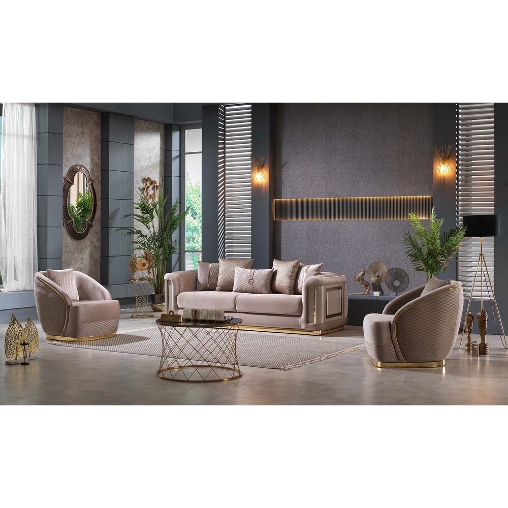 Elanga 2 Pieces Living Room Set 1 Sofa 1 Chair