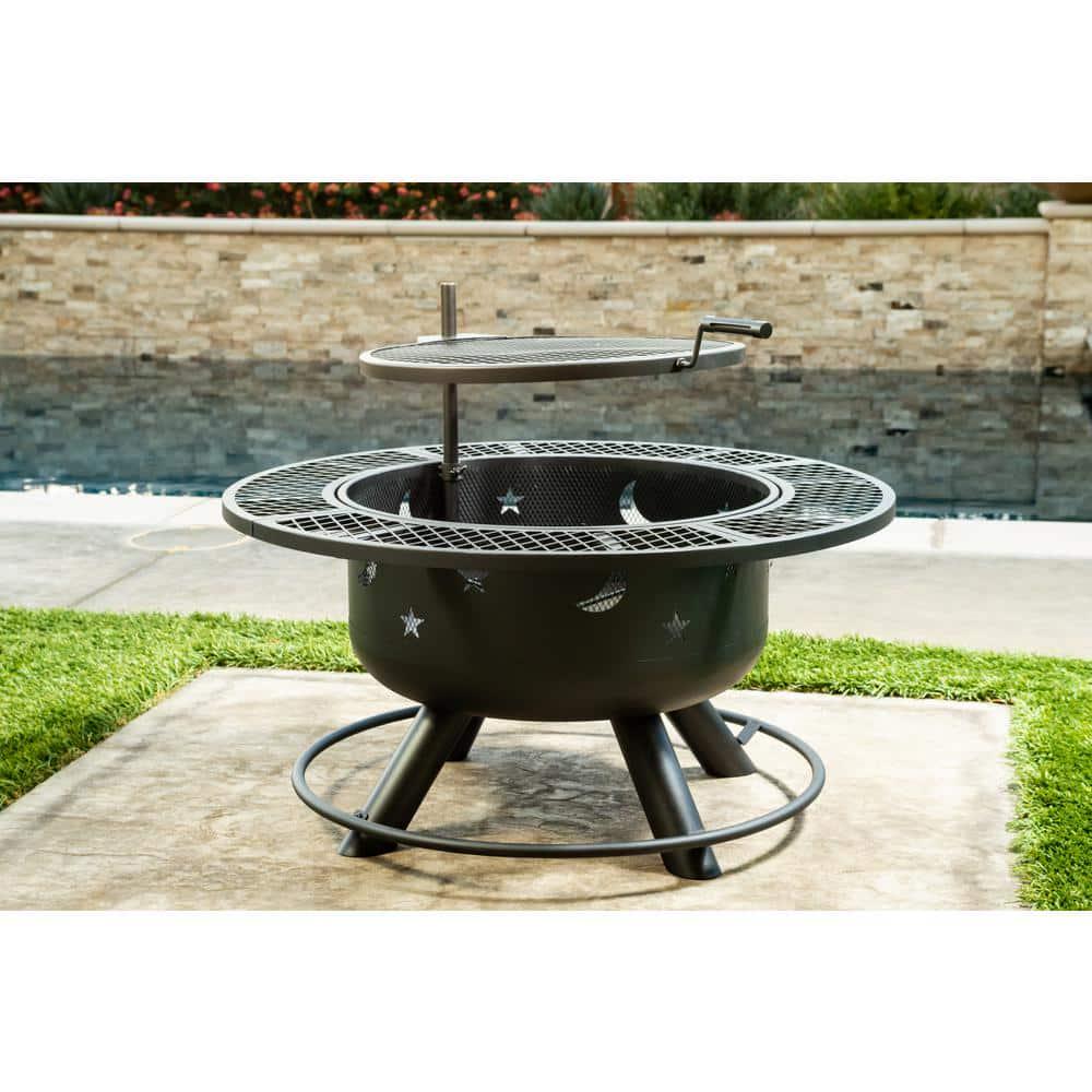 Sterling Oaks Nightstar 327 in Fire Pit with Grill and Poker