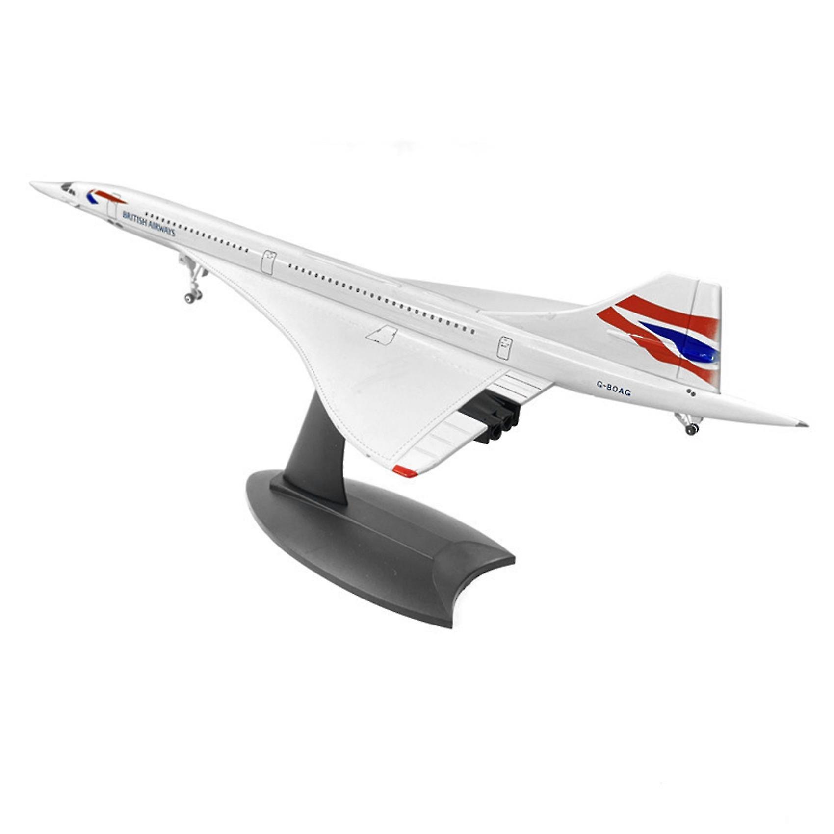 1/200 Concorde Supersonic Passenger Aircraft Air British Airways Model For Static Display Collectio