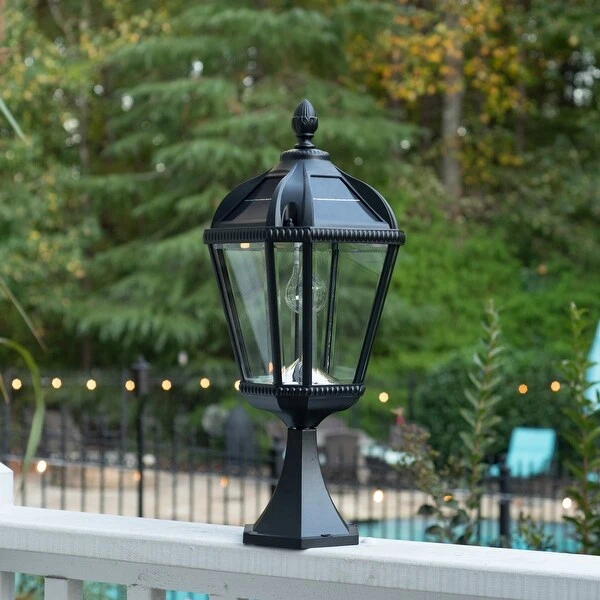 Gama Sonic Royal Bulb - Pier Mount - Weathered Bronze