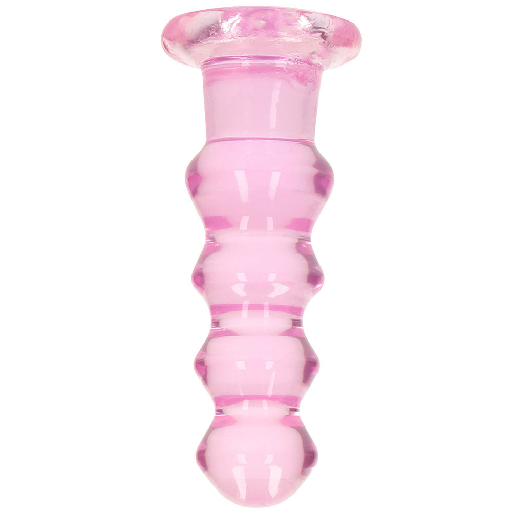 RealRock Crystal Clear Jelly 5.5 Inch Curvy Dildo in Pink