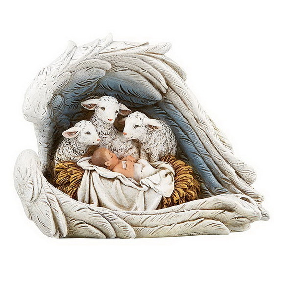 Christian Brands G4770 Adoring Sheep at the Manger