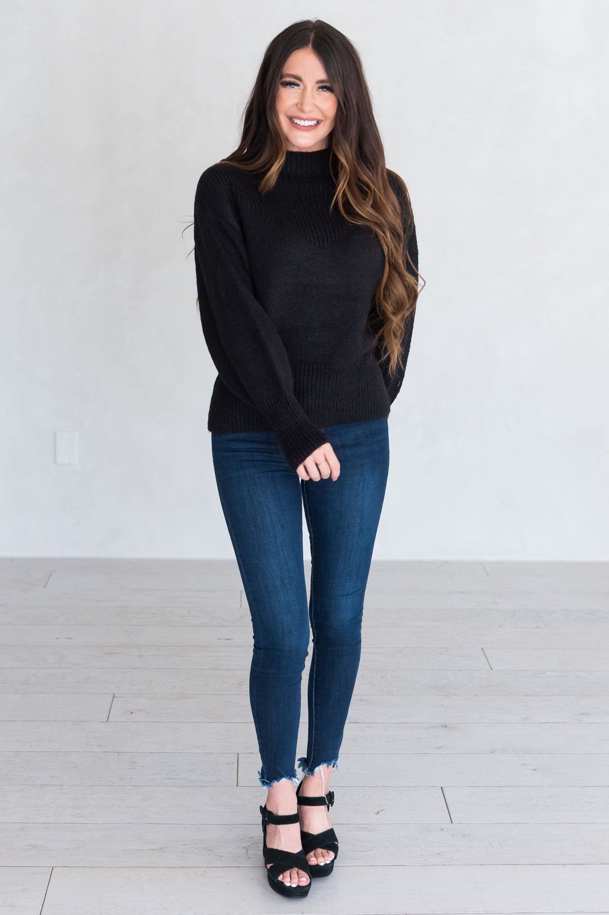 Trendy Basic Modest Turtleneck