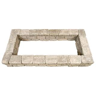 Mutual Materials StackStone 83 in. x 39 in. x 12 in. Cascade Blend Concrete Raised Garden Bed MS8339RRG191
