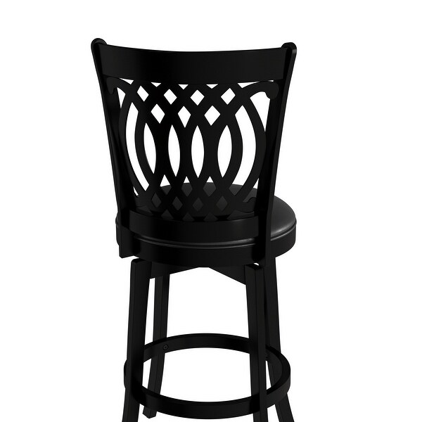 Hillsdale Furniture Van Draus Wood Swivel Stool， Black